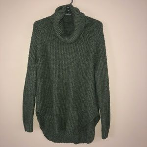 Green Cowl Neck Sweater